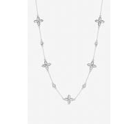Jon Richard Women's Silver Plated & Crystal Clover Allway Necklace
