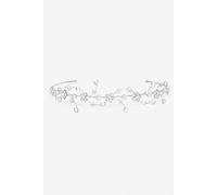 Jon Richard Women's Silver Plated Crystal Flower & Pearl Headband - Gift Pouch