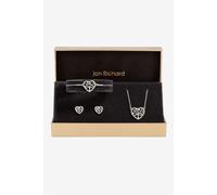 Jon Richard Women's Silver Plated & Crystal Heart Tree Of Love Set - Gift Box Jon Richard Silver One Size