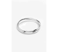 Jon Richard Silver Plated Interlock Hinged Bangle