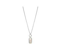 Jon Richard Women's Silver Plated Polish Link Aurora Borealis Pendant Necklace Jon Richard Silver One Size