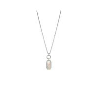 Jon Richard Women's Silver Plated Polish Link Aurora Borealis Pendant Necklace Jon Richard Silver One Size