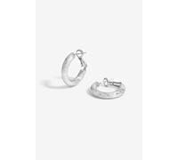 Jon Richard Women's Silver Plated Polished Diamond Cut Hoop Earrings Jon Richard Silver One Size