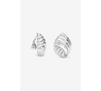 Jon Richard Silver Plated Shell Clip Earrings One Size Silver