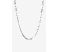 Jon Richard Women's Silver Plated Tennis Round Bezel Necklace Jon Richard Silver One Size