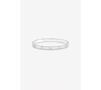 Jon Richard Silver Plated Textured Stainless Steel Crystal Bangle