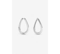 Jon Richard Women's Silver Plated Twist Hoop Earrings Jon Richard Silver One Size