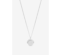 Jon Richard Women's Sterling Silver 925 Polished Beaded Edge Spinner Pendant Necklace