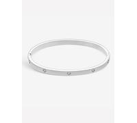 Jon Richard Women's Sterling Silver Plated Waterproof Clover Bangle Jon Richard Silver One Size