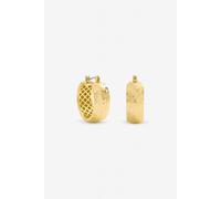 Jon Richard Women's Textured Large Hoop Earrings in Gold Jon Richard Gold One Size