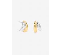 Jon Richard Women's Two Tone Double Row Hoop Earrings Jon Richard Multicolor One Size