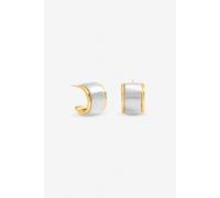Jon Richard Women's Two Tone Satin Hoop Earrings Jon Richard Multicolor One Size