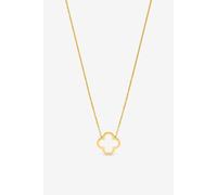 Jon Richard Waterproof Gold Plated Clover Pendant Gold
