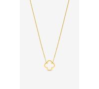 Jon Richard Women's Waterproof Gold Plated Clover Pendant Necklace