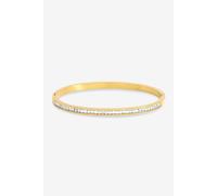 Jon Richard Women's Waterproof Gold Plated Crystal Row Bangle Jon Richard Gold One Size