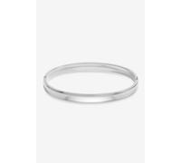 Jon Richard Women's Waterproof Platinum Plated Polished Bangle Bracelet in Silver