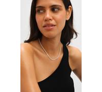 Jon Richard Women's Waterproof Sterling Silver Plated Tennis Necklace Jon Richard Silver One Size