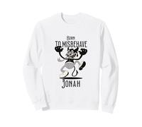 JONAH - Cool Boy Name with cute Devil - Born to Misbehave Sweatshirt