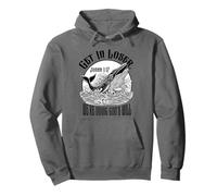 Jonah Whale Christian Get In Loser God's Will Funny Bible Pullover Hoodie