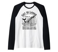 Jonah Whale Christian Get in Loser God's Will Funny Bible Raglan Baseball Tee