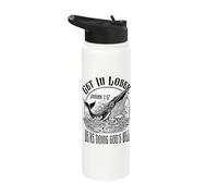 Jonah Whale Christian Get in Loser God's Will Funny Bible Stainless Steel Insulated Water Bottle