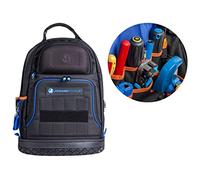Jonard Tools BP-100 Heavy Duty Technician's Pro Tool Bag Backpack with 48 Storage Pockets and Hard Molded Base