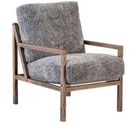 Jonas Ihreborn - Seventy Five Armchair, Smoked Oak / Sheepskin Scandinavian Grey - Scandinavian Grey