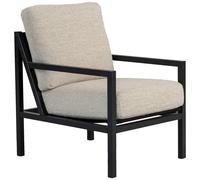 Jonas Ihreborn - Seventy Five Wood Armchair, Black Oak / Bouclé Sand - Sand