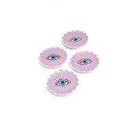 Jonathan Adler Fleur Coasters, Purple, One Size