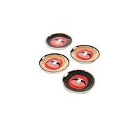 Jonathan Adler Full Dose Coasters, Porcelain, Multicolor, One Size