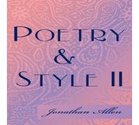 Jonathan Allen Poetry & Style II Paperback Book Jonathan Allen Multicolor
