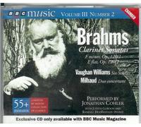 Jonathan Cohler, Judith Gordon, Randall Hodgkinson - Brahms Clarinet Sonatas (UK Import)