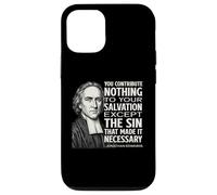 Jonathan Edwards Salvation Quote for Reformed Christian Man Case for iPhone 12/12 Pro