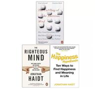 Jonathan Haidt Collection 3 Books Set Happiness Hypothesis, Coddling of American