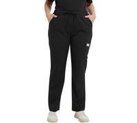 JONATHAN UNIFORM Natural Rise Cargo Trousers with 8 Pockets, Full Elastic Waistband with Self Drawstring (Black, XL)
