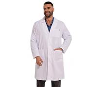 JONATHAN UNIFORM White Lab Coat with 3 Pockets for Smartphone, Halloween Cosplay Doctor Uniform for Workwear, Technician, Physician (Small)