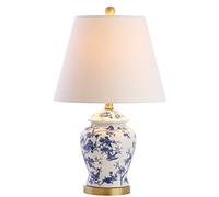 JONATHAN Y JYL3005A Penelope 22" Chinoiserie LED Table Lamp Classic Cottage Bedside Desk Nightstand Lamp for Bedroom Living Room Office College Bookcase LED Bulb Included, Blue/White