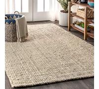 JONATHAN Y Pata Hand Woven Chunky Jute Light Ivory Indoor Area Rug, 4x6, Bohemian, Rustic, Cottage, Easy-Cleaning for Living Room, Bedroom, Kitchen, Non-Shedding (NRF102B-4)