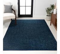 JONATHAN Y SEU100C-3 Haze Low Area Rug, Navy, 3ft x 5ft