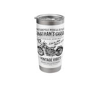 Jonathan's Garage Motorcycle Design for the Name Jonathan Stainless Steel Insulated Tumbler