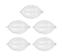 JONbinbkl 5Pcs FishingsCastings Bobbers Spin Float Fishing Clear Float Plastics Oval Ball Strikes Easy to Use Fishing Clear Float Buoys Slip Bobbers Strikes