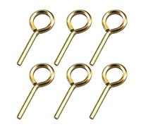 Joneaz Hex Dogging Key 3/16 inch for Push Bar Panic Exit Device, Allen Wrench Key with Full Loop, 6-Piece