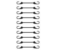 Joneaz Mini Bungee Cord with Hooks 2 inch, 10-Piece, UV Resistant, 5 mm Diameter Elastic Rubber Cord…