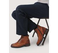 Jones Bootmaker Leather Lace Up Boots Tan