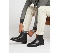 Jones Bootmaker Leather Pull-On Chelsea Boots Black