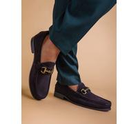 Jones Bootmaker Leather Slip-On Loafers Dark Brown