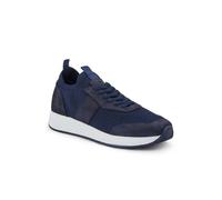 Jones Bootmaker Men's Sean Leather Trainers in Navy | Size: 9 Jones Bootmaker Navy 9