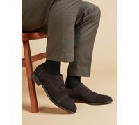 Jones Bootmaker Suede Oxford Shoes Brown