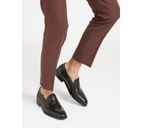 Jones Bootmaker Suede Slip-On Loafers Black