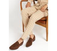 Jones Bootmaker Suede Slip-On Loafers Brown